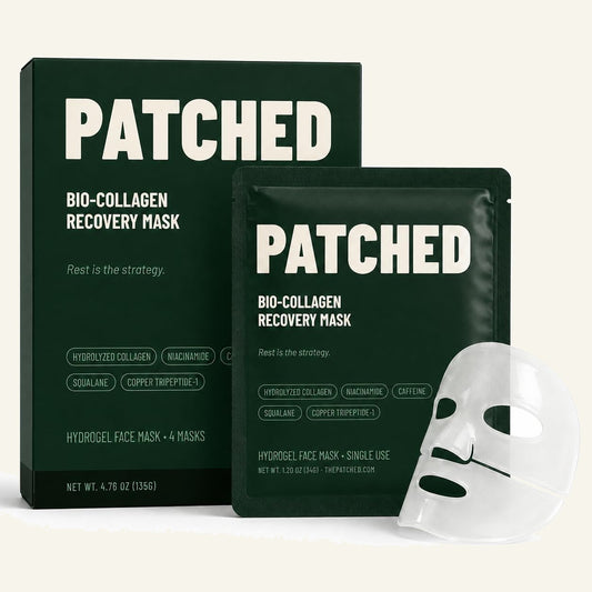 Patched Bio-Collagen Recovery Mask box and sachet