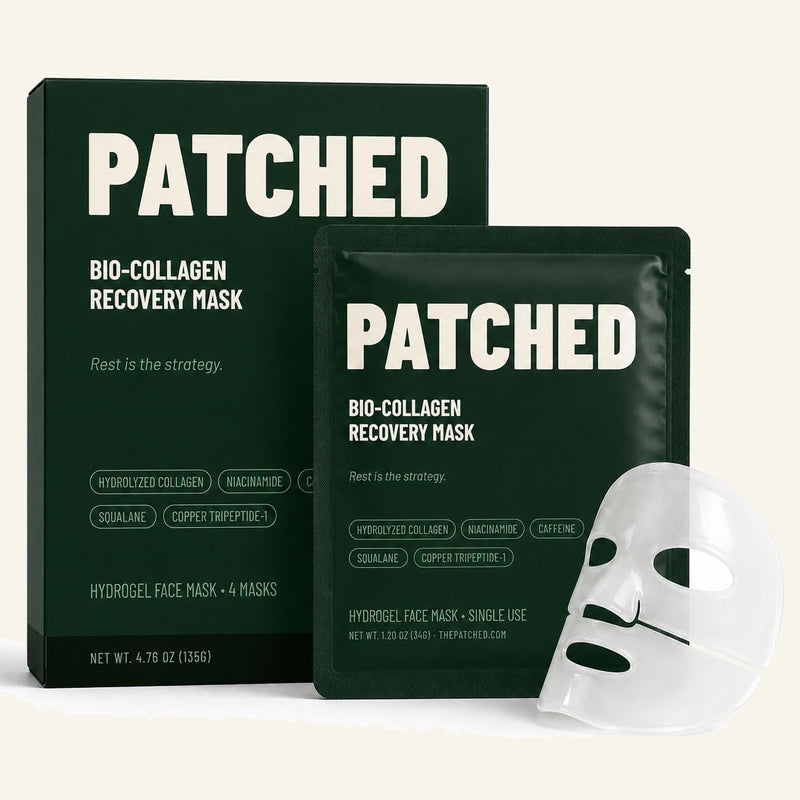 Patched Bio-Collagen Face Mask, 4 Pack